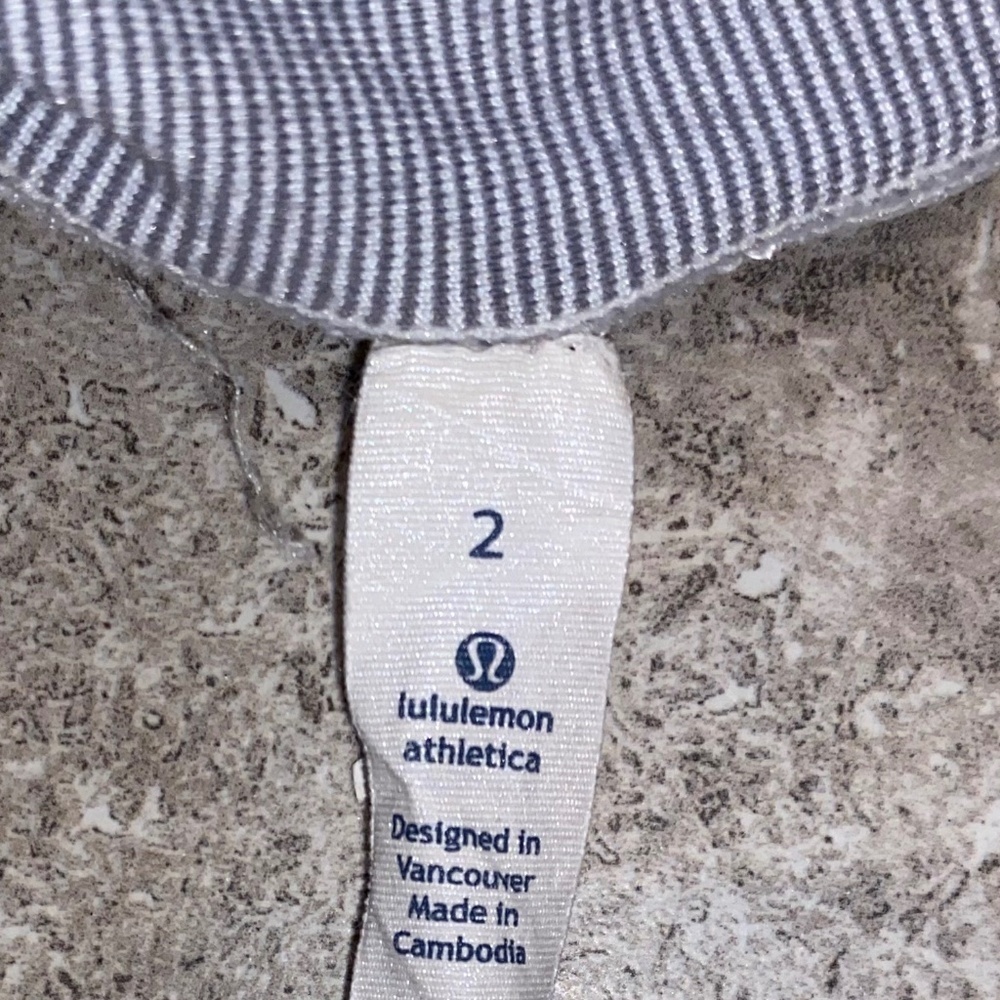 Lululemon Wunder Under Beachy fossil floral Cropped Leggings Size 2 - Picture 6 of 8